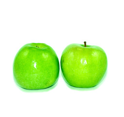 Helen apple on white background