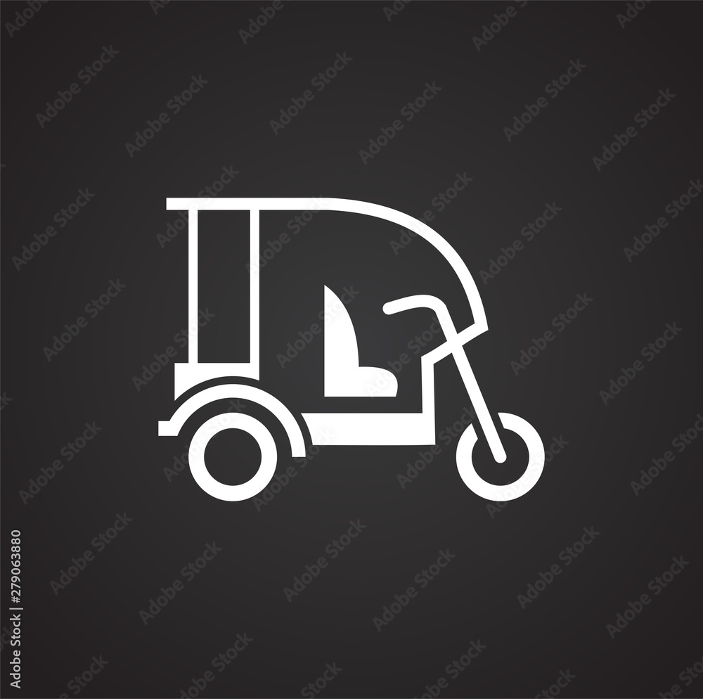 Poster moto related icon on background for graphic and web design. simple illustration. internet concept sy
