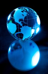 Glass Blue Globe