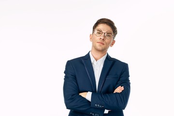 portrait of a businessman isolated on white