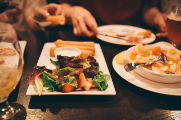 Appetizers on the table