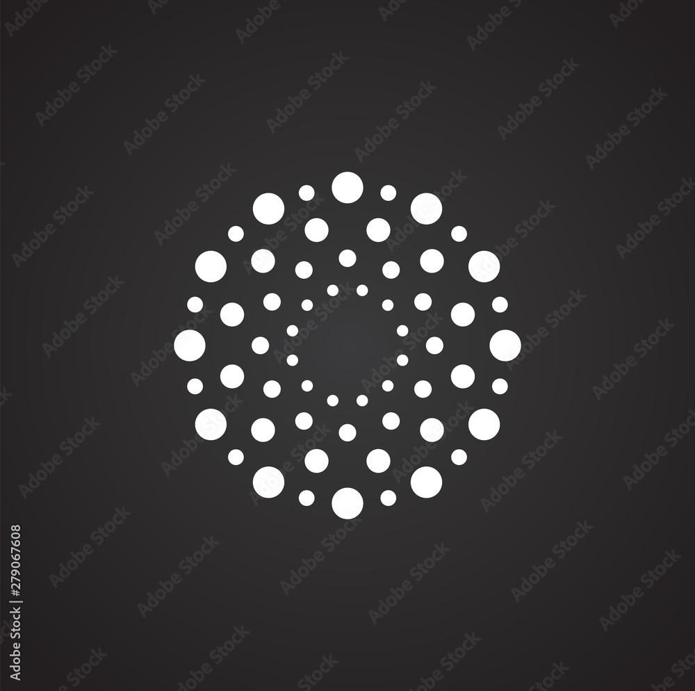 Poster firework related icon on background for graphic and web design. simple illustration. internet concep