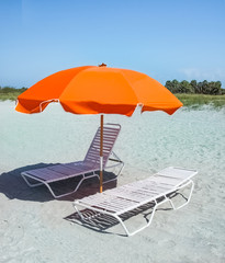 Beach chairs waiting for you