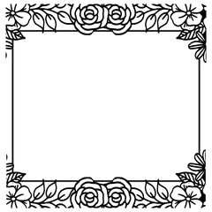 Elegant flower and leaf, for design of various cards, unique style. Vector