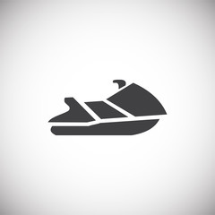 Moto related icon on background for graphic and web design. Simple illustration. Internet concept symbol for website button or mobile app.