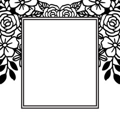 Ornate floral frames, various shape frames, for greeting cards and invitation cards. Vector