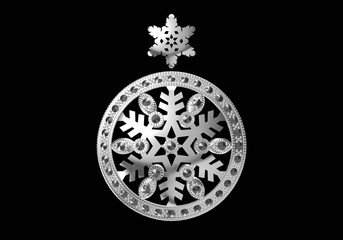 Beautiful pendant on white background .3D rendering