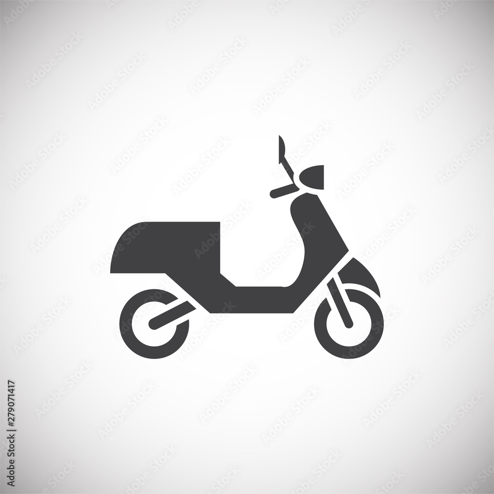 Poster moto related icon on background for graphic and web design. simple illustration. internet concept sy