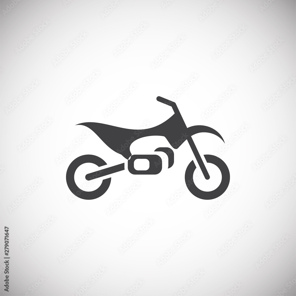 Poster moto related icon on background for graphic and web design. simple illustration. internet concept sy