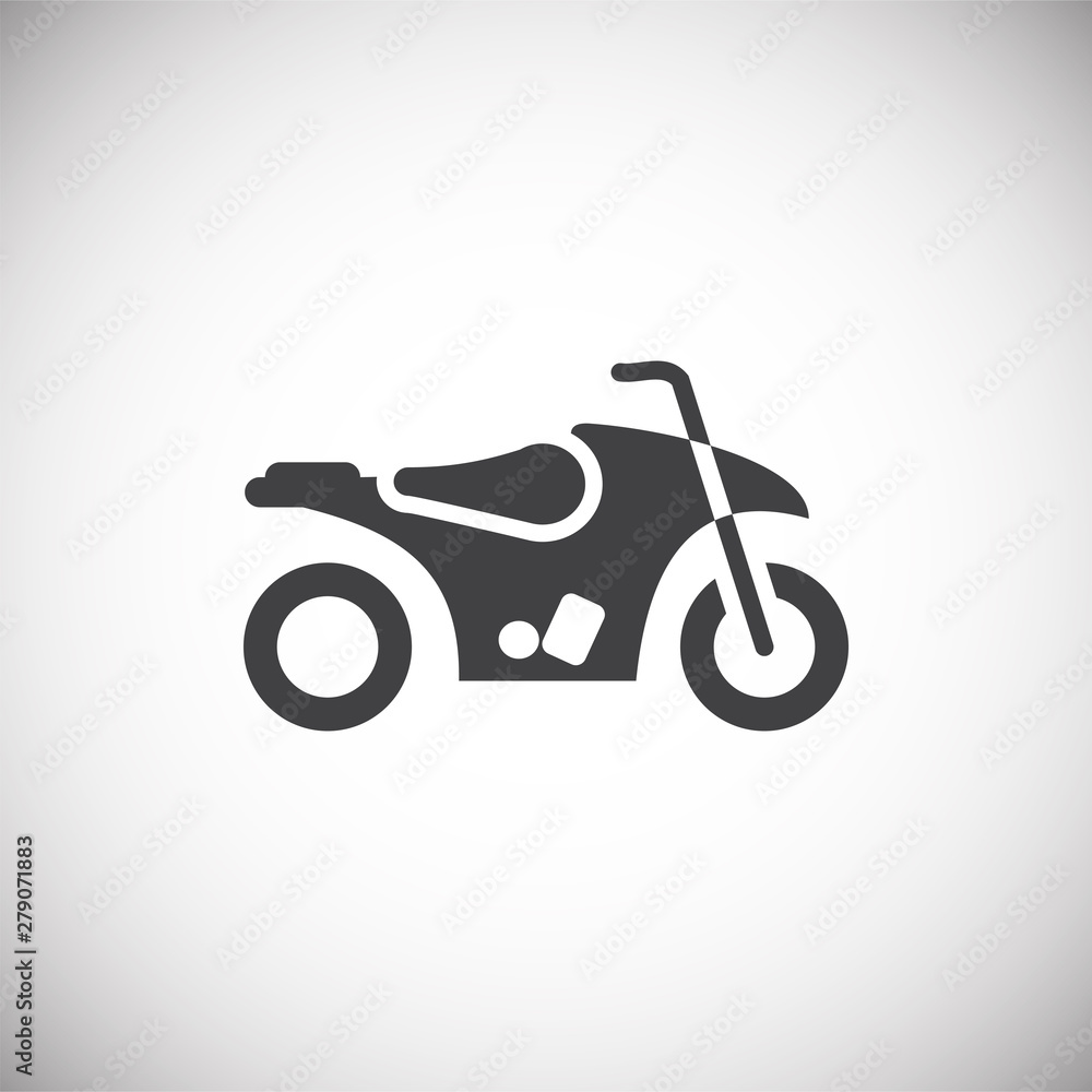 Poster moto related icon on background for graphic and web design. simple illustration. internet concept sy
