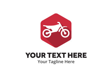 simple motorcycle logo creative design in flat style with color . emotorbike logo creative design for identity and club