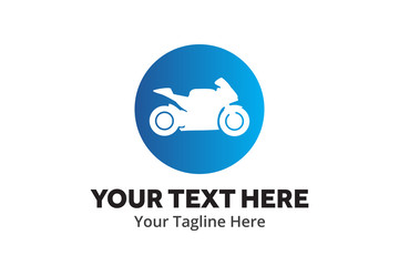 simple motorcycle logo creative design in flat style with color . emotorbike logo creative design for identity and club