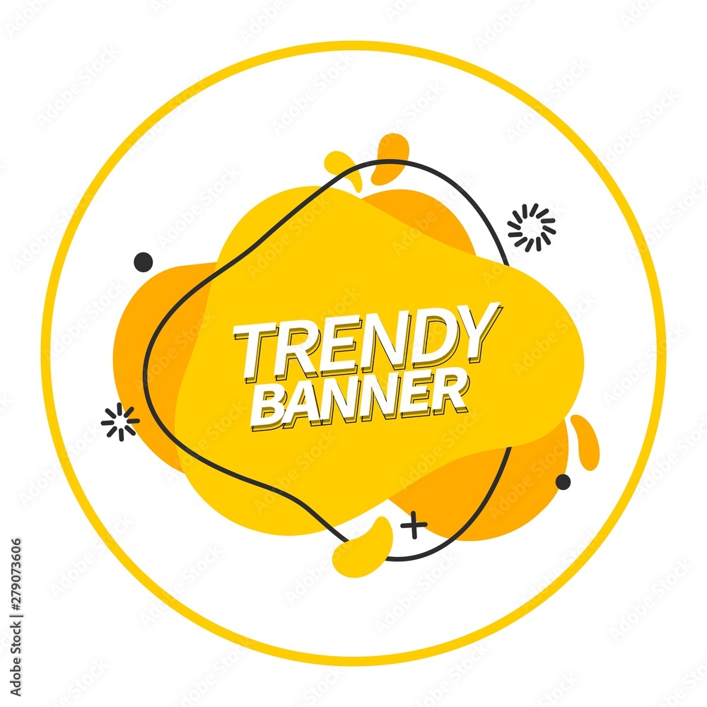 Poster bright modern yellow banner, abstract for design advertising, web and t-shirt print design. ready ba