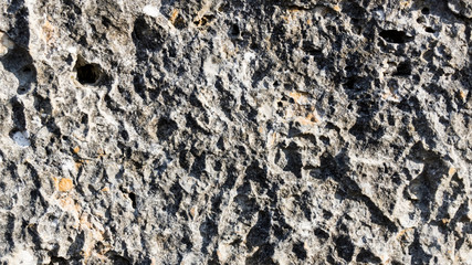 Granite surface texture with moss