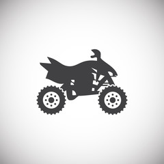 Fototapeta premium Moto related icon on background for graphic and web design. Simple illustration. Internet concept symbol for website button or mobile app.