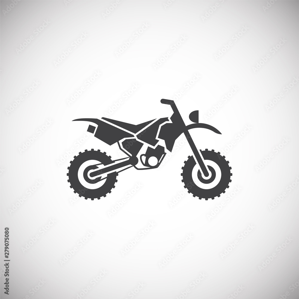 Poster moto related icon on background for graphic and web design. simple illustration. internet concept sy
