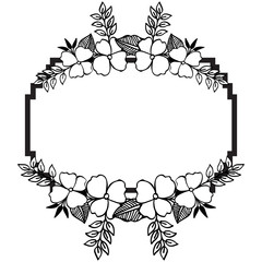 Naklejka premium Wedding invitation concept, beautiful and cute wreath frame. Vector