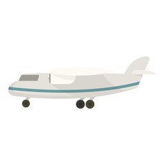 Airplane icon. Flat illustration of airplane vector icon for web design