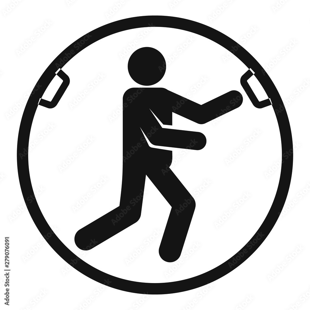 Poster zorb move icon. simple illustration of zorb move vector icon for web design isolated on white backgr