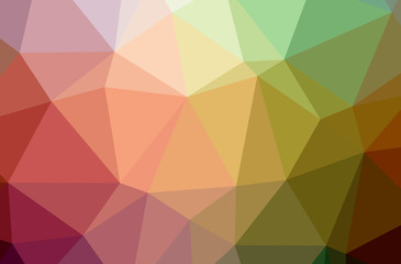 Illustration of abstract Orange horizontal low poly background. Beautiful polygon design pattern.