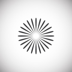 Fototapeta premium Firework related icon on background for graphic and web design. Simple illustration. Internet concept symbol for website button or mobile app.