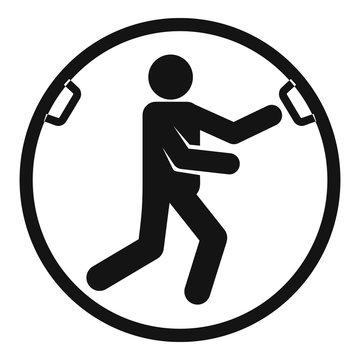 Zorb move icon. Simple illustration of zorb move vector icon for web design isolated on white background