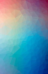 Obraz premium Illustration of abstract Blue And Red vertical low poly background. Beautiful polygon design pattern.