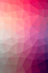 Fototapeta premium Illustration of abstract Pink, Red vertical low poly background. Beautiful polygon design pattern.