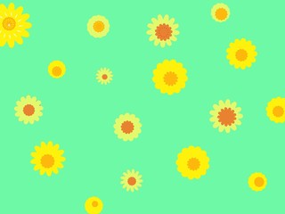 abstract background with flowers