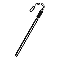 Fiberglass stick icon. Simple illustration of fiberglass stick vector icon for web design isolated on white background