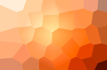 Abstract illustration of orange Giant Hexagon background