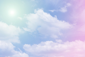 cloud background with a pastel colour