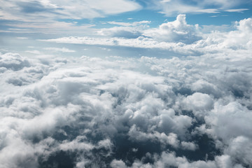 Obraz na płótnie Canvas 雲の上から見える空の景色