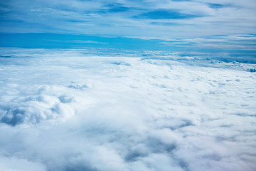 Naklejka na ściany i meble 雲の上から見える空の景色