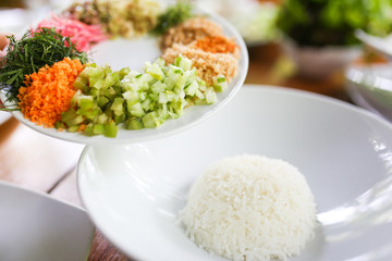Spicy Rice Salad with Vegetable