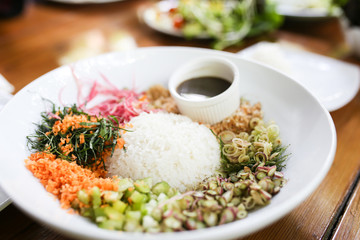 Spicy Rice Salad with Vegetable