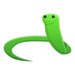 Cute snake icon. Cartoon of cute snake vector icon for web design isolated on white background