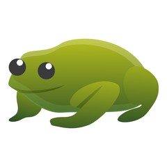 Tropical frog icon. Cartoon of tropical frog vector icon for web design isolated on white background