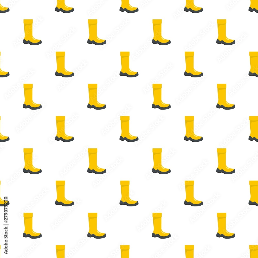 Poster rubber boot pattern seamless vector repeat for any web design