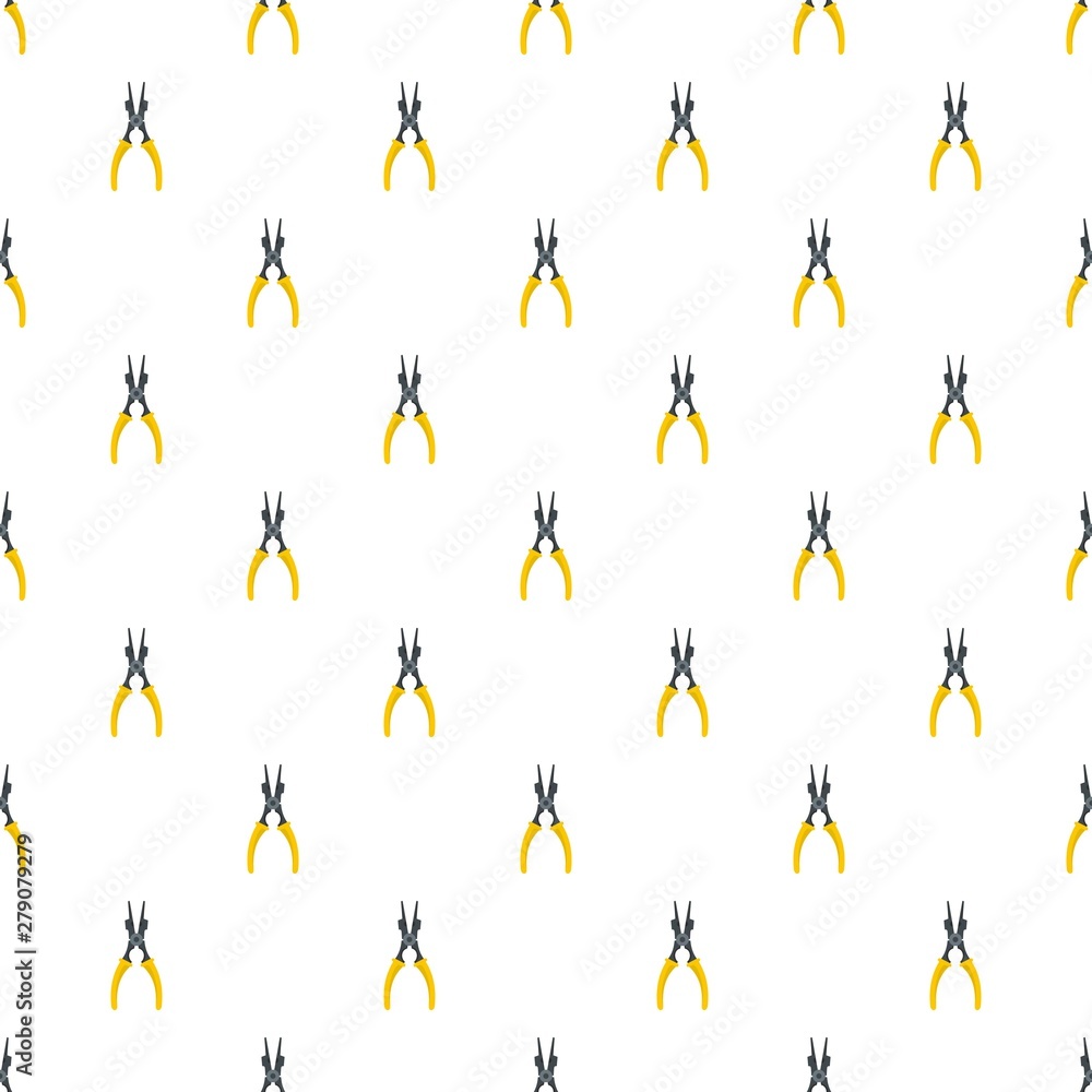 Poster construction pliers pattern seamless vector repeat for any web design