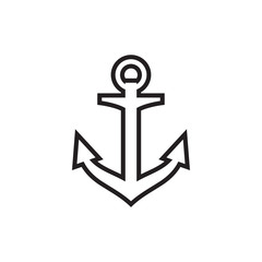 Anchor icon graphic design template vector illustration