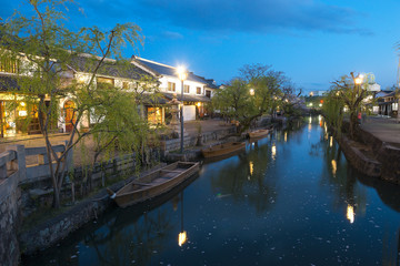 夜の倉敷美観地区