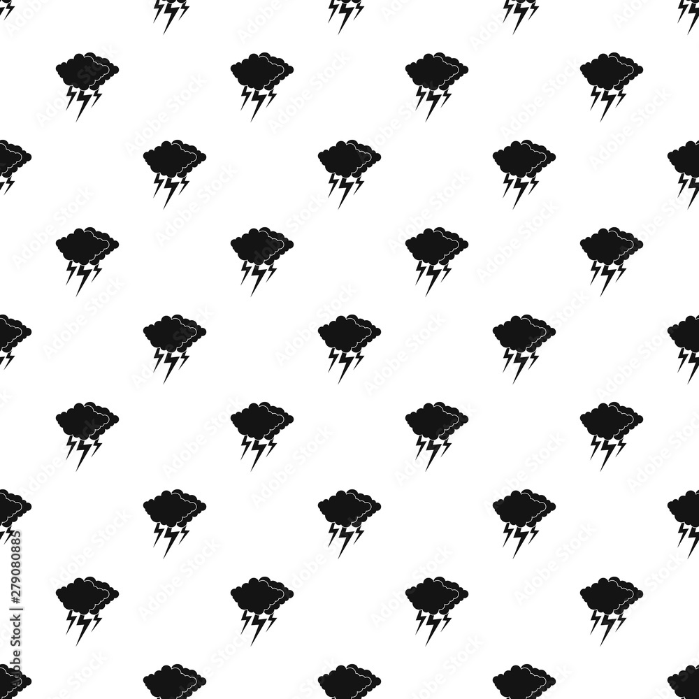 Poster cloud thunder flash pattern seamless vector repeat geometric for any web design