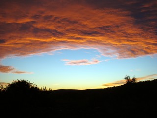 fiery clouds