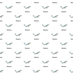 Mosasaurus pattern seamless vector repeat for any web design