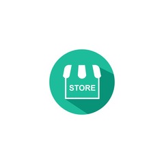 store logo template, design vector , icon illustration