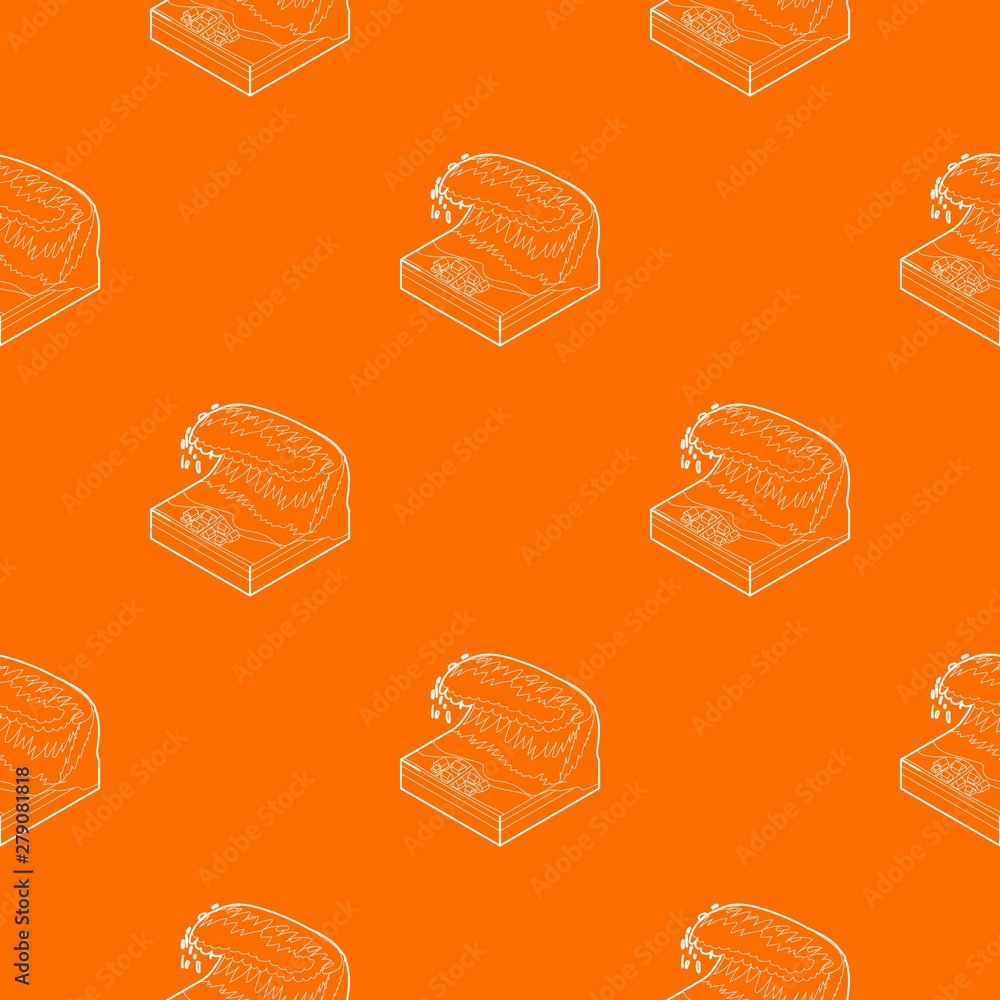 Poster tsunami wave pattern vector orange for any web design best