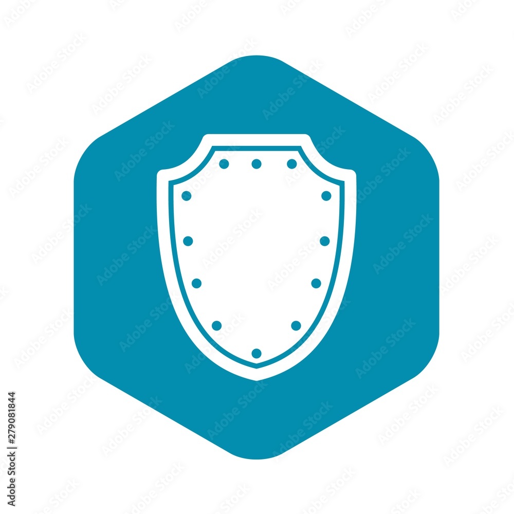 Poster army protective shield icon. simple illustration of army protective shield vector icon for web