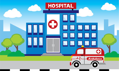 Ambulance car on white background. Ambulance auto paramedic emergency. Ambulance vehicle medical...
