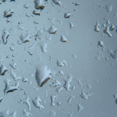 Water drops on glass for background and design